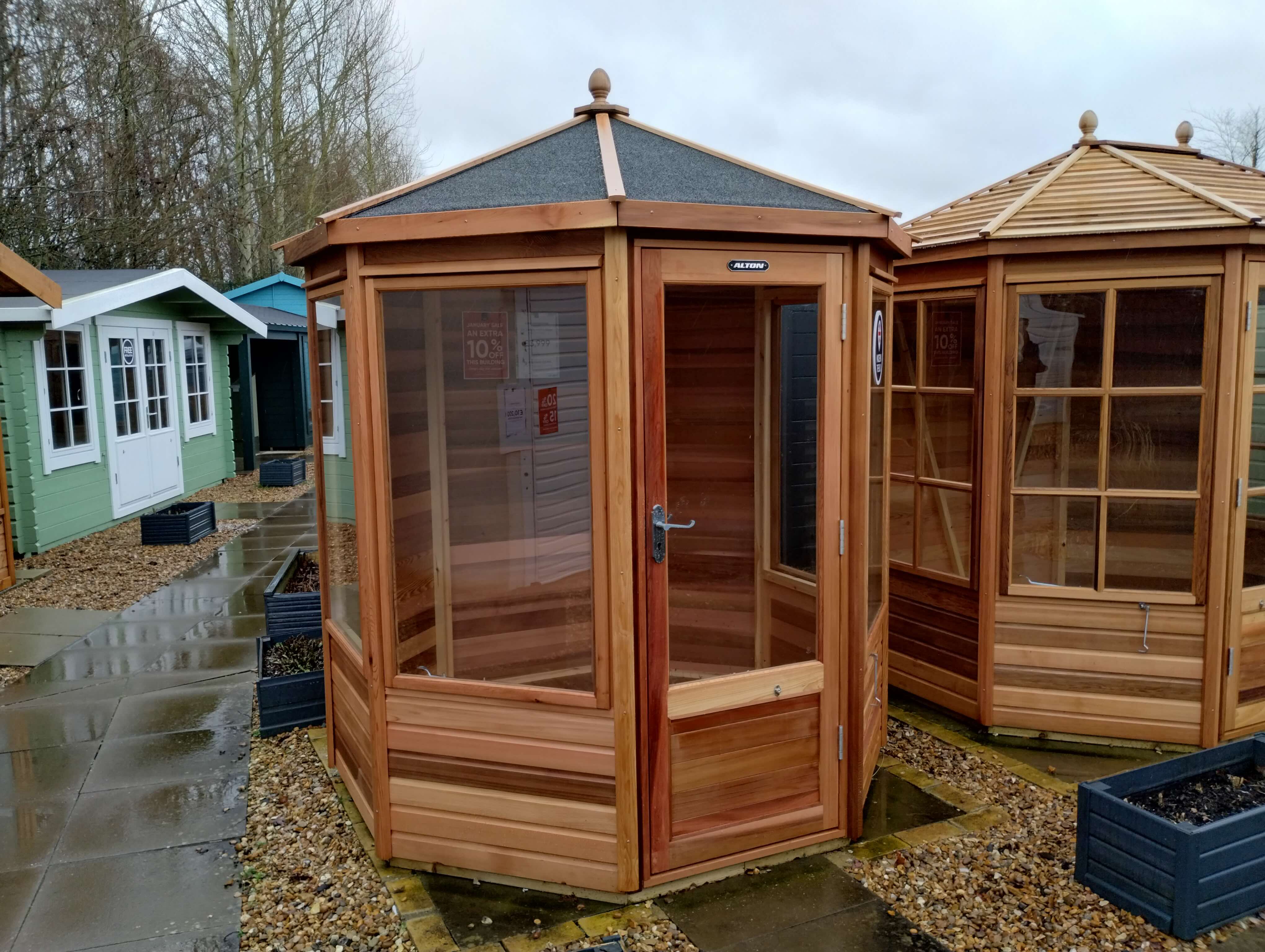Alton Summerhouses Shipton 6x6 Summerhouse Midline Windows Felt Roof