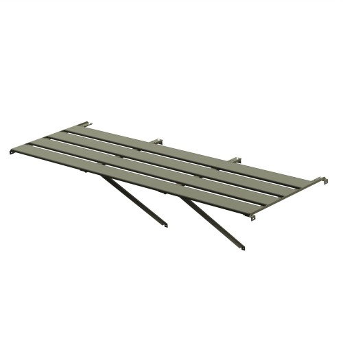 4 Slat 25 Inch Wide Aluminium Staging Moss 4ft
